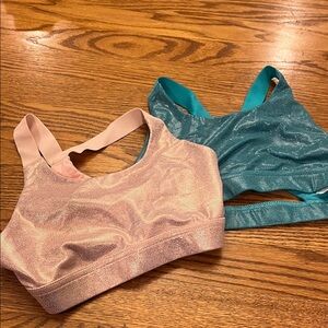 DSG Shiny Pink and Teal Sports Bras